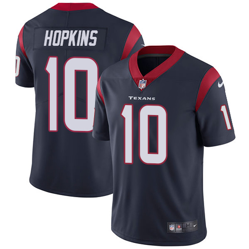 Men Houston Texans 10 Hopkins blue Nike Vapor Untouchable Limited NFL Jersey